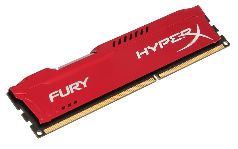  RAM PC Kingston 4G 1600MHZ DDR3 CL10 Dimm HyperX Fury Red-HX316C10FR/4 