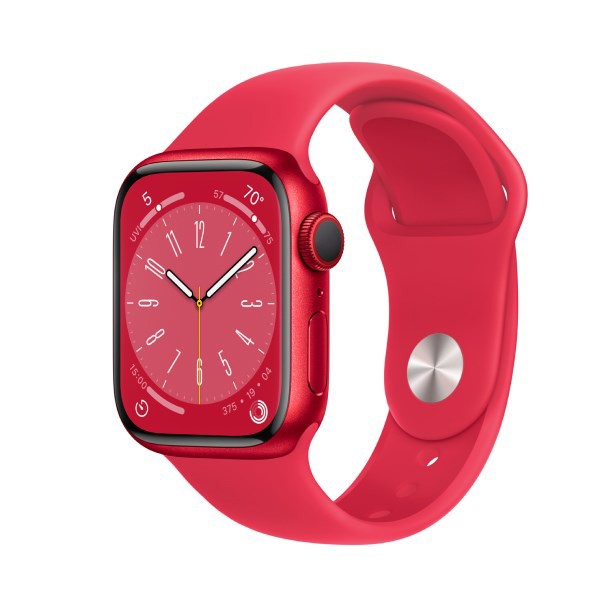 Apple Watch Series 8 Red (LTE) 41mm Viền Nhôm - Dây Cao Su Chính Hãng (MNJ23)