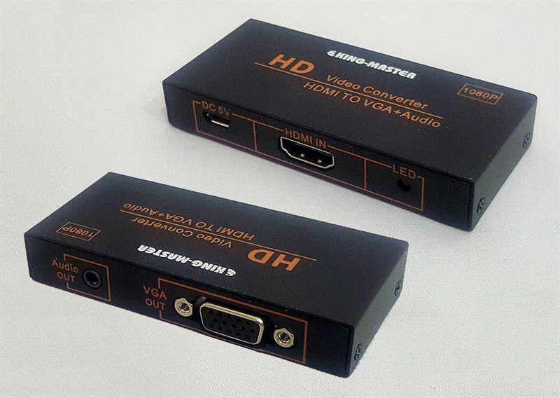 HỘP CHUYỂN HDMI -> VGA + AUDIO KINGMASTER (KY-H130B) 318HP